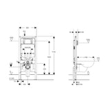 Avery Geberit inwall wall hung toilet suite (Geberit8- F/Kappa- F+KDK302) — detail 5