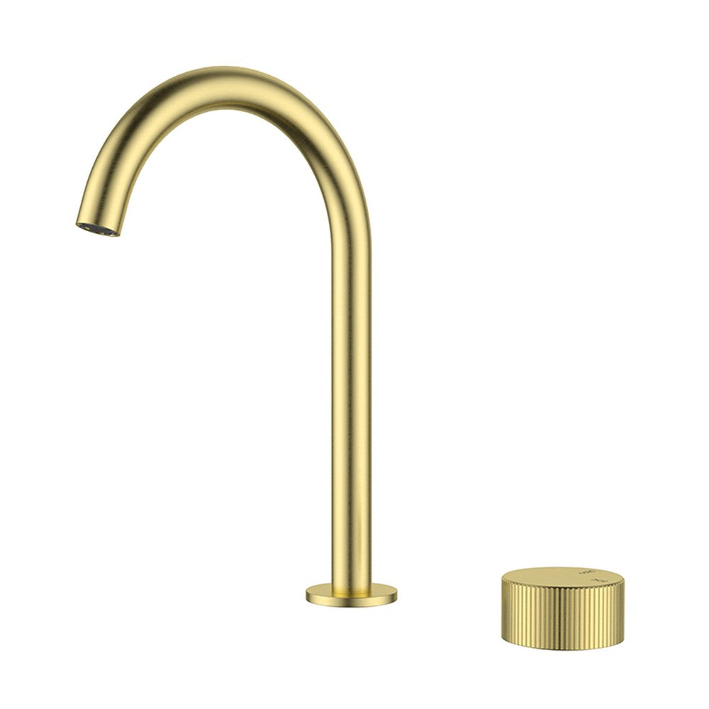 Soko Hop Basin Mixer Brushed Gold Brushed Gold