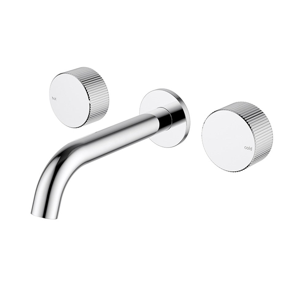 Soko 1/4 Turn C/D  Wall Basin Set Chrome Chrome