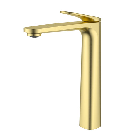 Sulu Ii Tall Basin Mixer Brushed Gold Brushed Gold