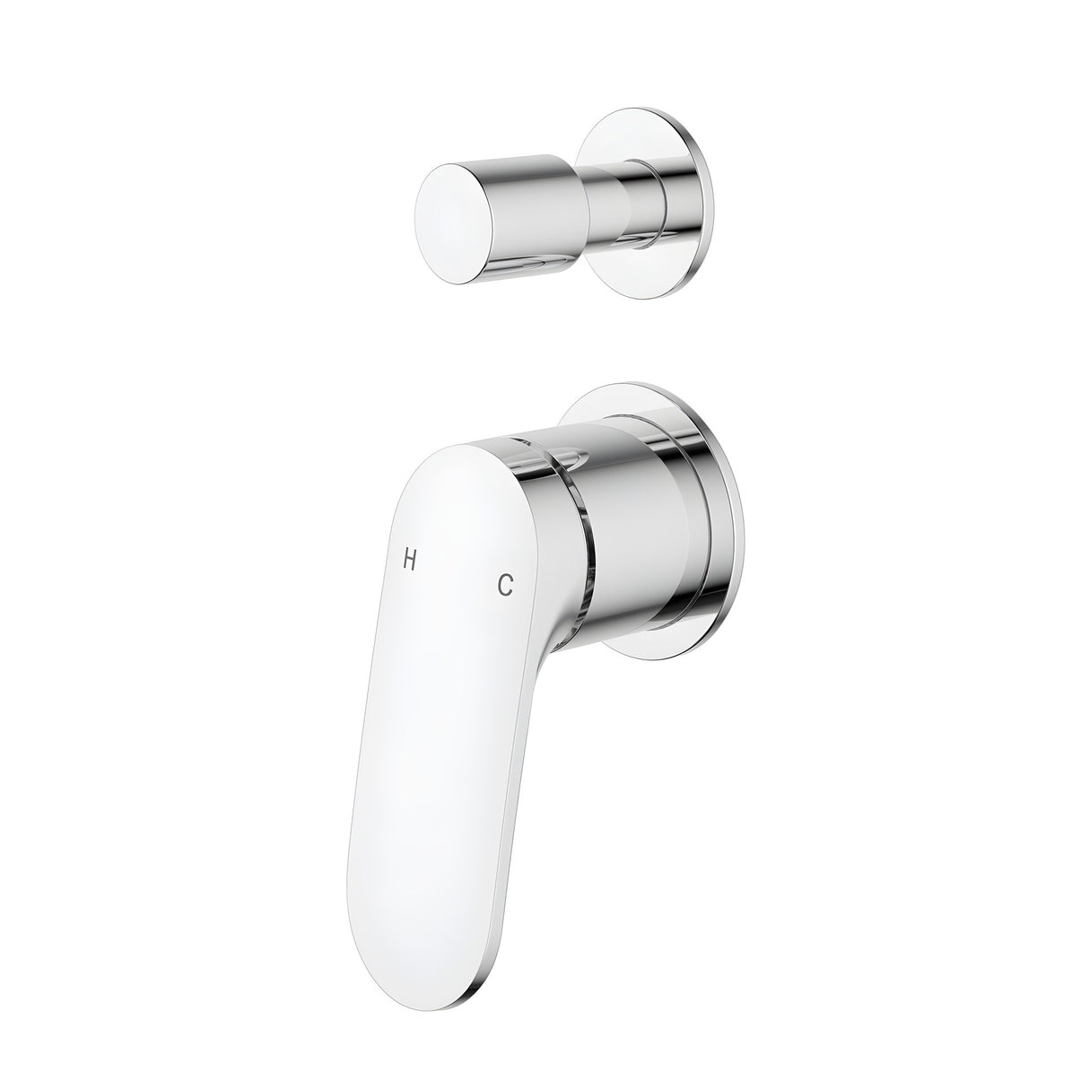 Sulu Ii Wall  Diverter Mixer  Trim Kits With Separate Cover Plate Chrome