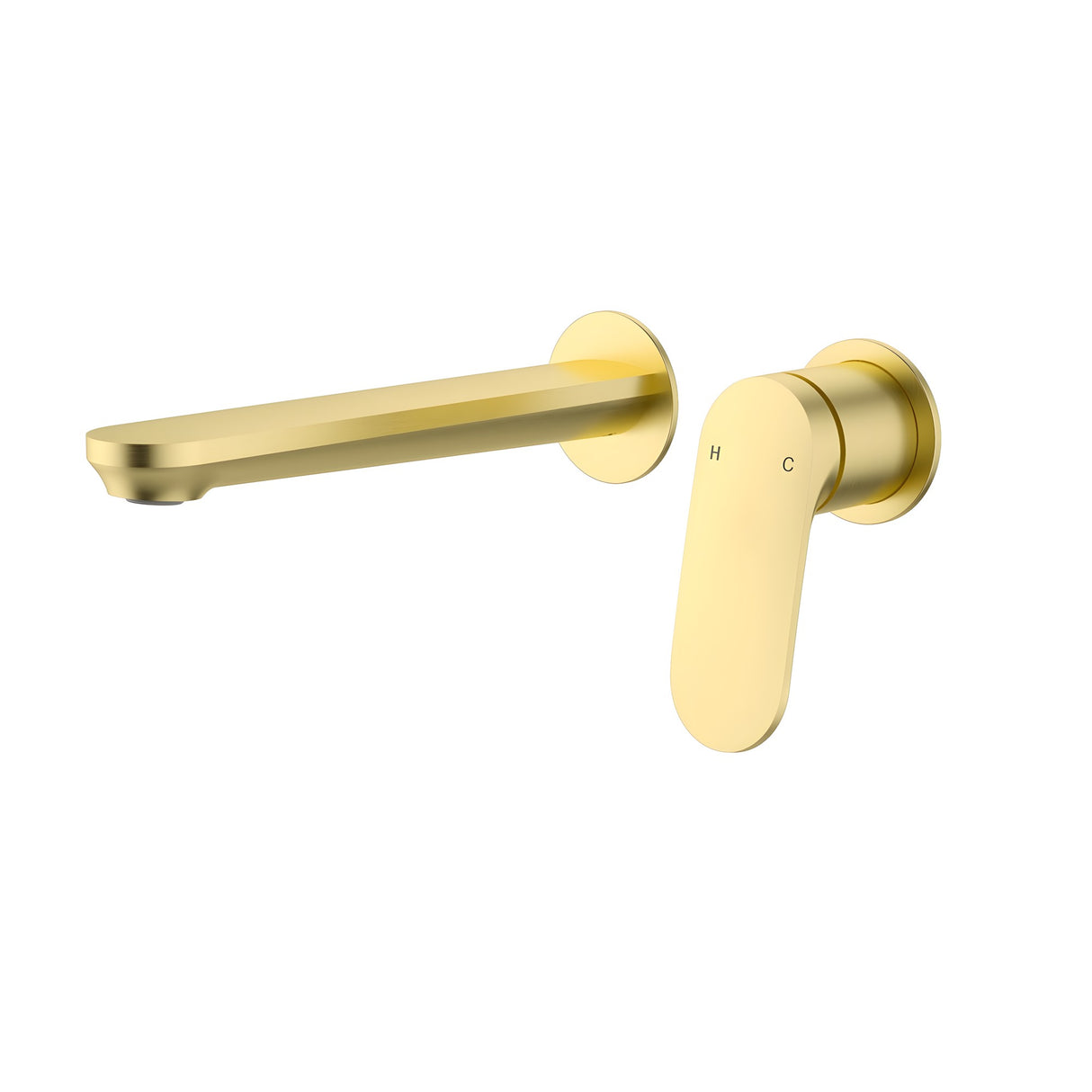 Sulu Ii  Wall Basin Mixer  Trim Kits With Separate Cover Plate Brushed Gold Brushed Gold