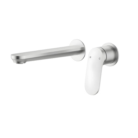 Sulu Ii  Wall  Basin Mixer  Trim Kits With Separate Cover Plate Brushed Nickel Brushed Nickel