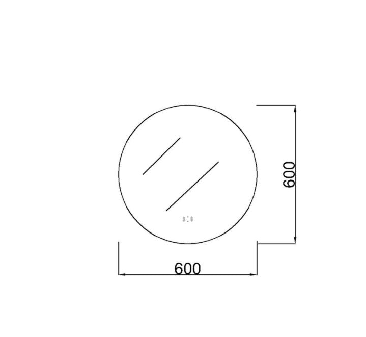 LED Backlit Mirror with Acrylic Strip Smart Touch Free Controls 600/700/800 UL600BM/UL700BM/UL800BM-AC — detail 3