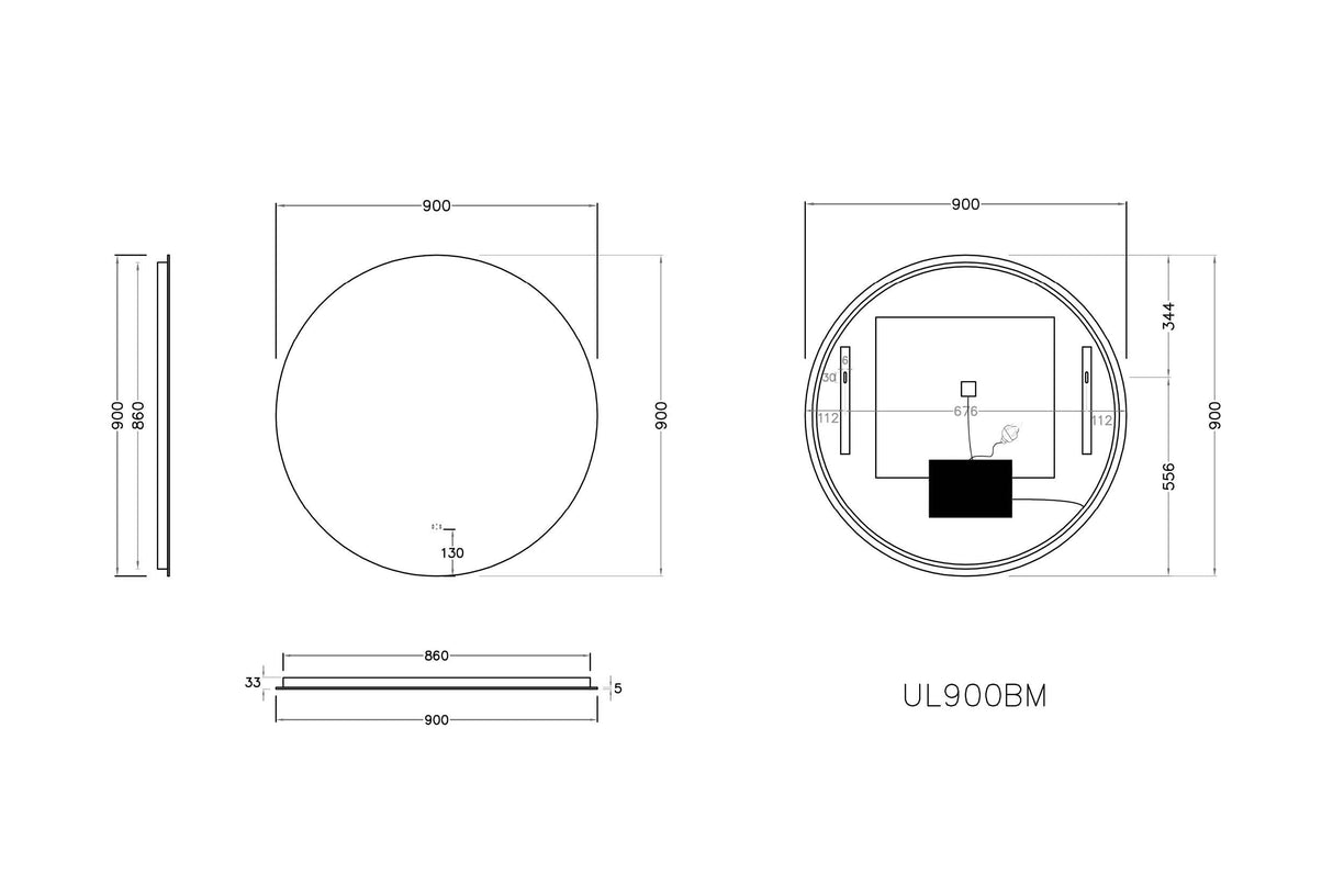 OR900BM  LED Backlit Mirror — detail 4