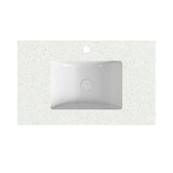 Speckle White Stone Top With Undermount Basin PU4532