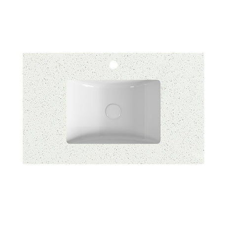 Speckle White Stone Top With Undermount Basin PU4532