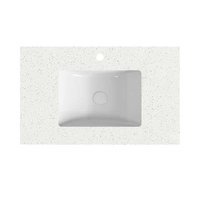 Speckle White Stone Top With Undermount Basin PU4532