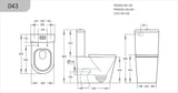 Sylea Tornado Rimless Toilet Suite Dual Flush 655*380*860mm V043 — detail 5