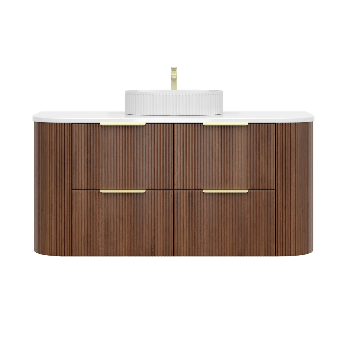 Vito Artis-D Wall-Hung PVC Curved Vanity with Soft-Close Drawers 600/750/900/1200/1500 — detail 16