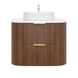 Vito Artis-D Wall-Hung PVC Curved Vanity with Soft-Close Drawers 600/750/900/1200/1500 — detail 10