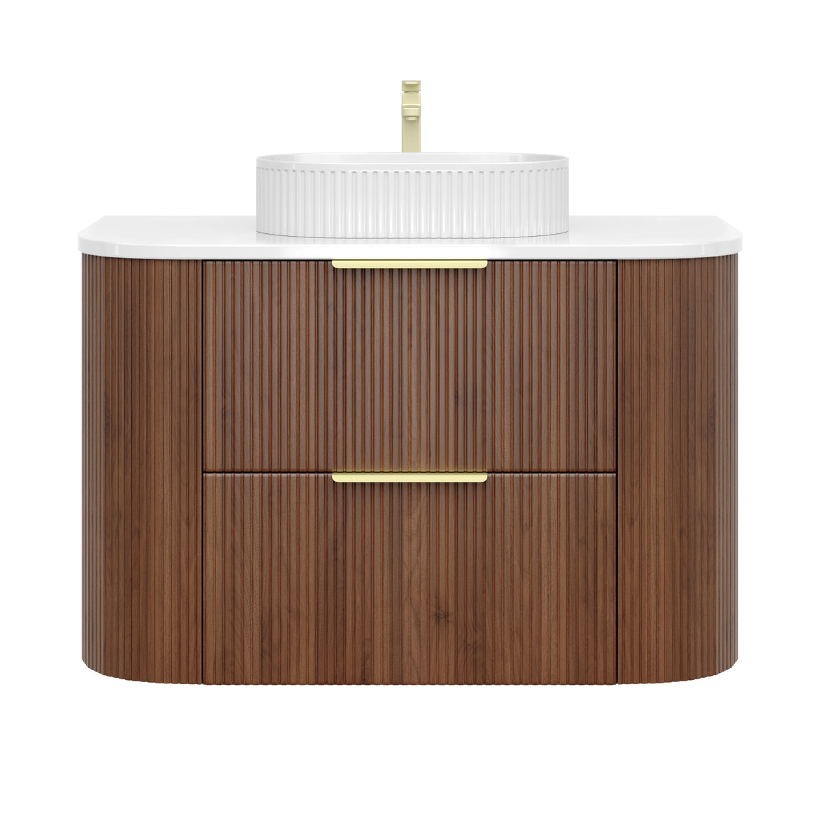 VITO ARTIS Fluted Curved Vanity with soft closing drawers 600-900mm — detail 11