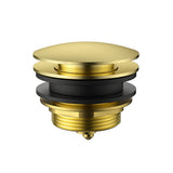 Pop-up Waste Bath Non Overflow Brushed Gold 40mm Brushed Gold