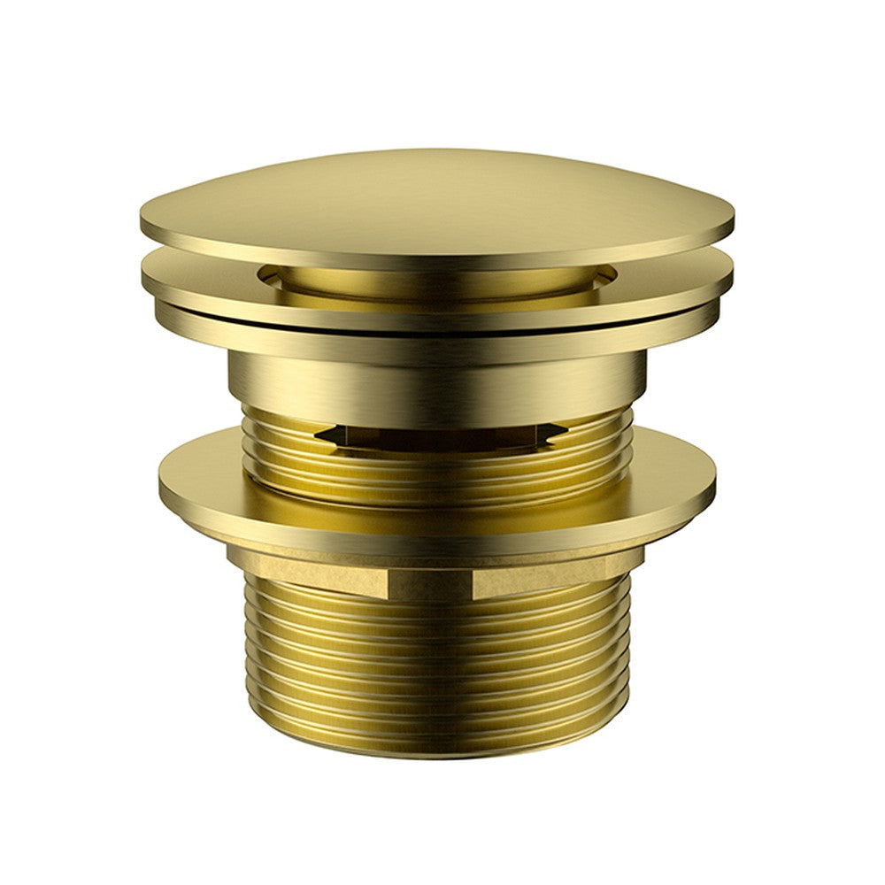 40 mm Bath Pop-Up Plug With Removabel Waste  Overflow Chrome  Brushed Gold Brushed Gold