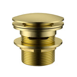 40 mm Bath Pop-Up Plug With Removabel Waste  Overflow Chrome  Brushed Gold Brushed Gold
