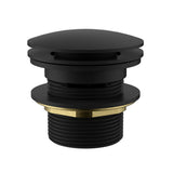 40 mm Bath Pop-Up Plug With Removabel Waste Overflow Chrome  Matt Black Matt Black