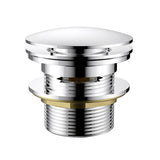 40 mm Bath Pop-Up Plug With Removabel Waste Overflow Chrome Chrome