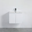 Nordic Wall-Hung PVC White Vanity N-63WH