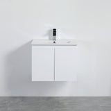 Nordic Wall-Hung PVC White Vanity N-63WH