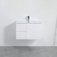 Nordic Wall-Hung PVC White Vanity N-73LWH