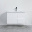 Nordic Wall-Hung PVC White Vanity N-73RWH