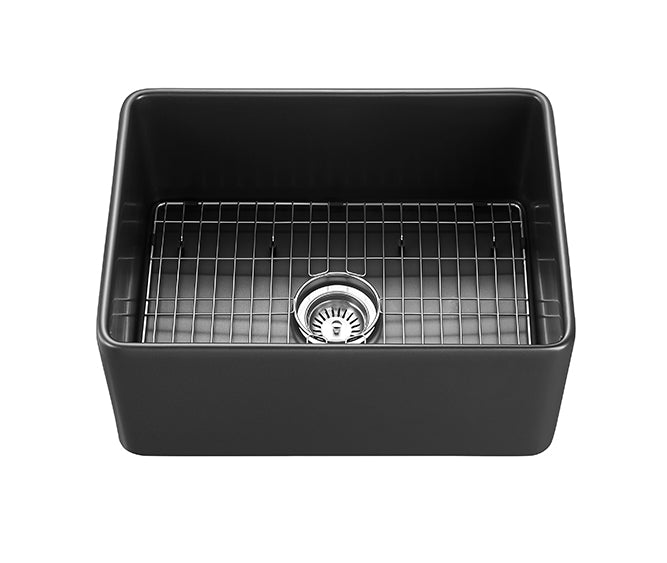 Chelsea Fireclay farmhouse sink 600*451*253mm (FCCT600GW/MB) — detail 3