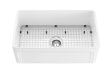 Kensington Fireclay farrmhouse sink 758*453*254mm (FCS758) — detail 3