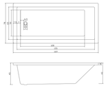 Sandy SB1690 Insert/Island Bathtub Waste Not Included — detail 2