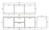 Miami Wall-Hung PVC Vanity CM1521W — detail 4