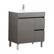 Evie Dark Brown Free-Standing PVC Vanity EV74RL-DB
