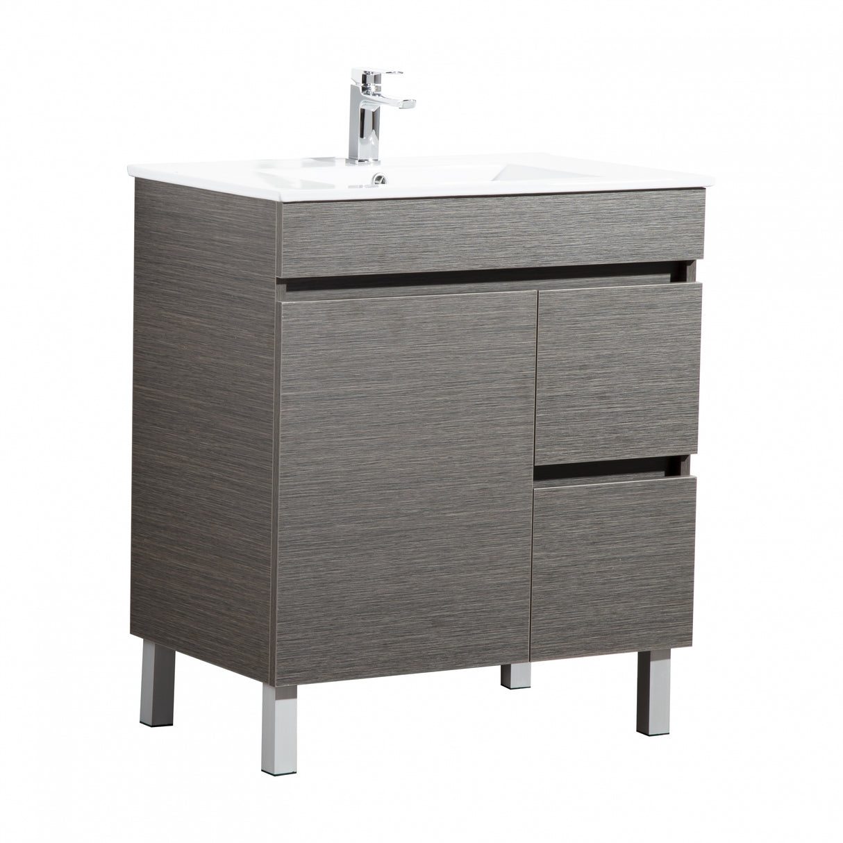 Evie Dark Brown Free-Standing PVC Vanity EV74RL-DB
