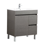 Evie Dark Brown Free-Standing PVC Vanity EV74RL-DB