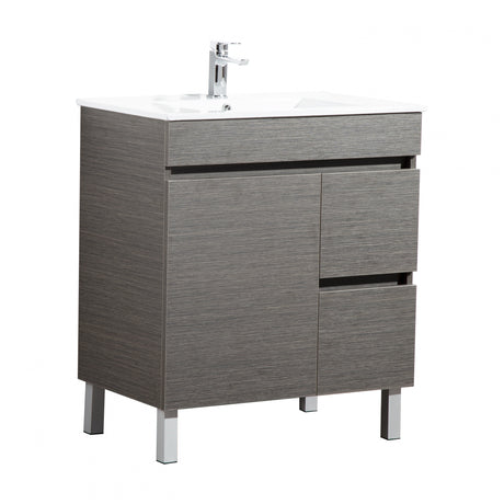 Evie Dark Brown Free-Standing PVC Vanity EV74RL-DB