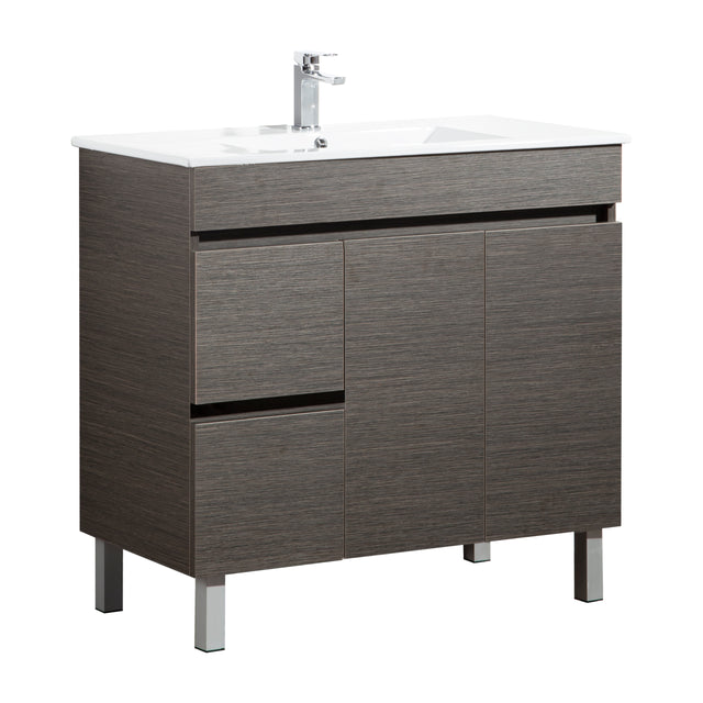 Evie Dark Brown Free-Standing PVC Vanity EV94LL-DB