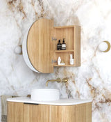 Bondi 900x600 Woodland Oak Shaving Cabinet — detail 3