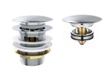 Mushroom Bath Pull Out Popup Waste Overflow Chrome — detail 3