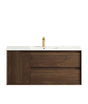 Byron 1200mm Sable Walnut Wall Hung Vanity with Ceramic Top