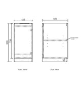 Mini Laundry 430mm Byron/Bondi Black Oak with Pure White Top — detail 3