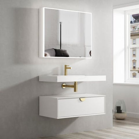Moonlight 900mm Solid Surface Top — detail 2