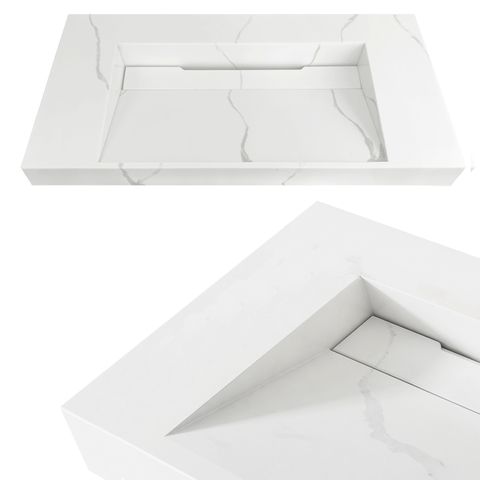 Moonlight 900mm Solid Surface Top — detail 4