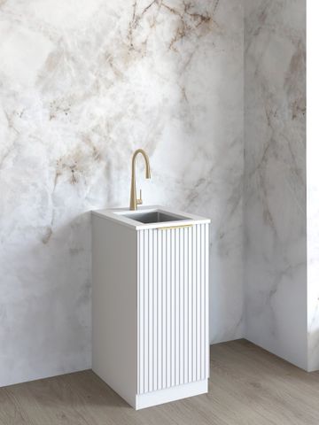Mini Laundry 430mm Noosa White with Pure White Top — detail 2