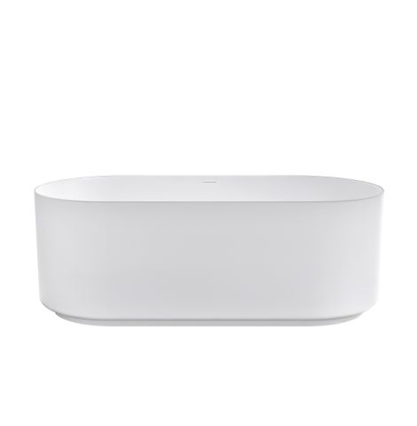 Attica Celine 1500 Matte White Bath with Overflow — detail 3