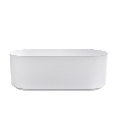 Attica Celine 1500 Matte White Bath with Overflow — detail 3