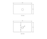 Natural Carrara Marble 900x465x18 Top — detail 2