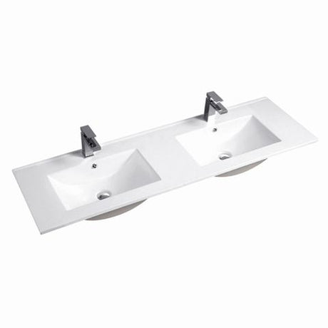 Laguna 1500mm Black American Oak Wall Hung Vanity with Ceramic Top — detail 3