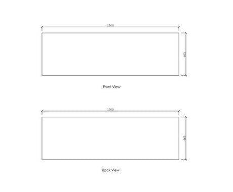 Natural Carrara Marble 1500x465x18 Top No Hole — detail 2