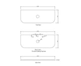 Bondi 1200x460x20 Pure White Top — detail 2
