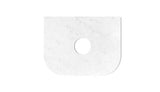 Bondi 600mm Woodland Oak Fluted Curve Vanity with Cloudy Carrara Top — detail 6