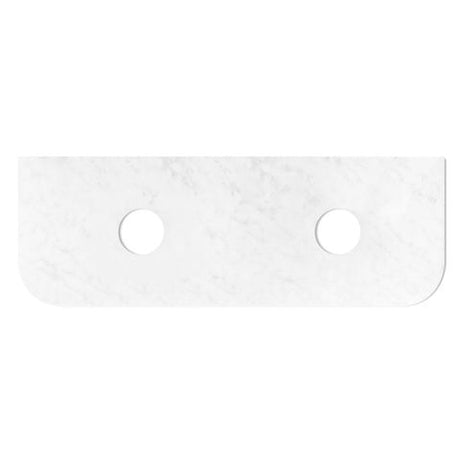 Bondi 1500mm Woodland Oak Fluted Curve Vanity with Cloudy Carrara Top — detail 7