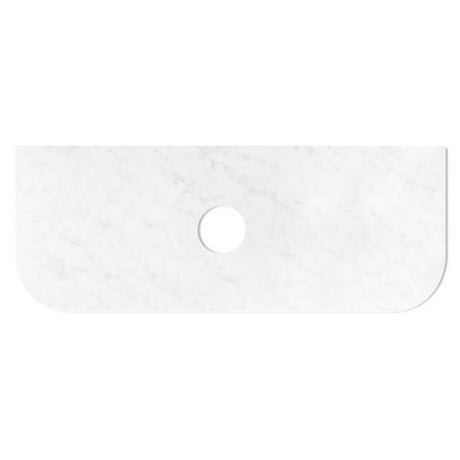 Bondi 1200mm Woodland Oak Fluted Curve Vanity with Cloudy Carrara Top — detail 7
